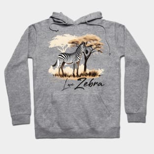 Happy Zebra Hoodie